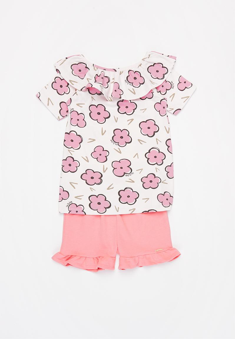 matching sweat shorts set