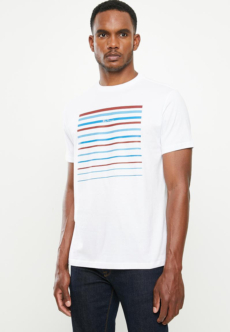 Center stripe tee - white Ben Sherman T-Shirts & Vests | Superbalist.com