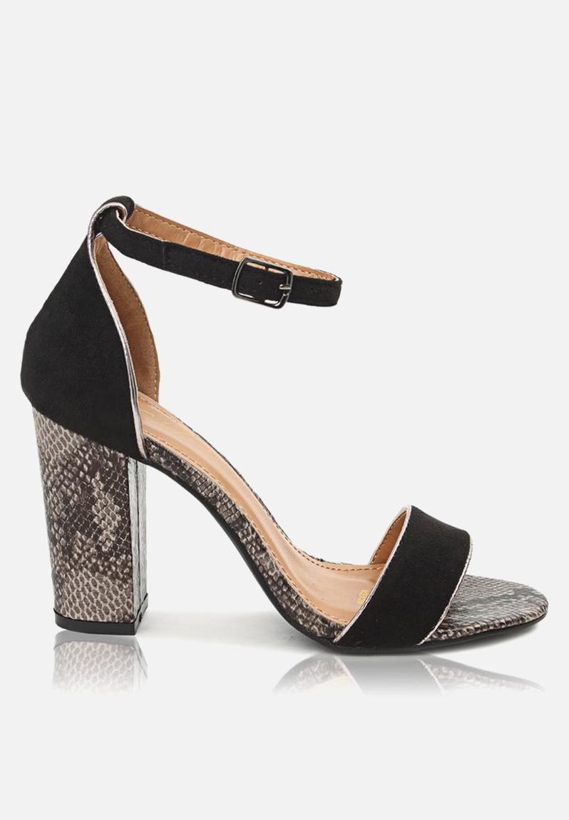 Ankle strap snake heel - black Seduction Heels | Superbalist.com