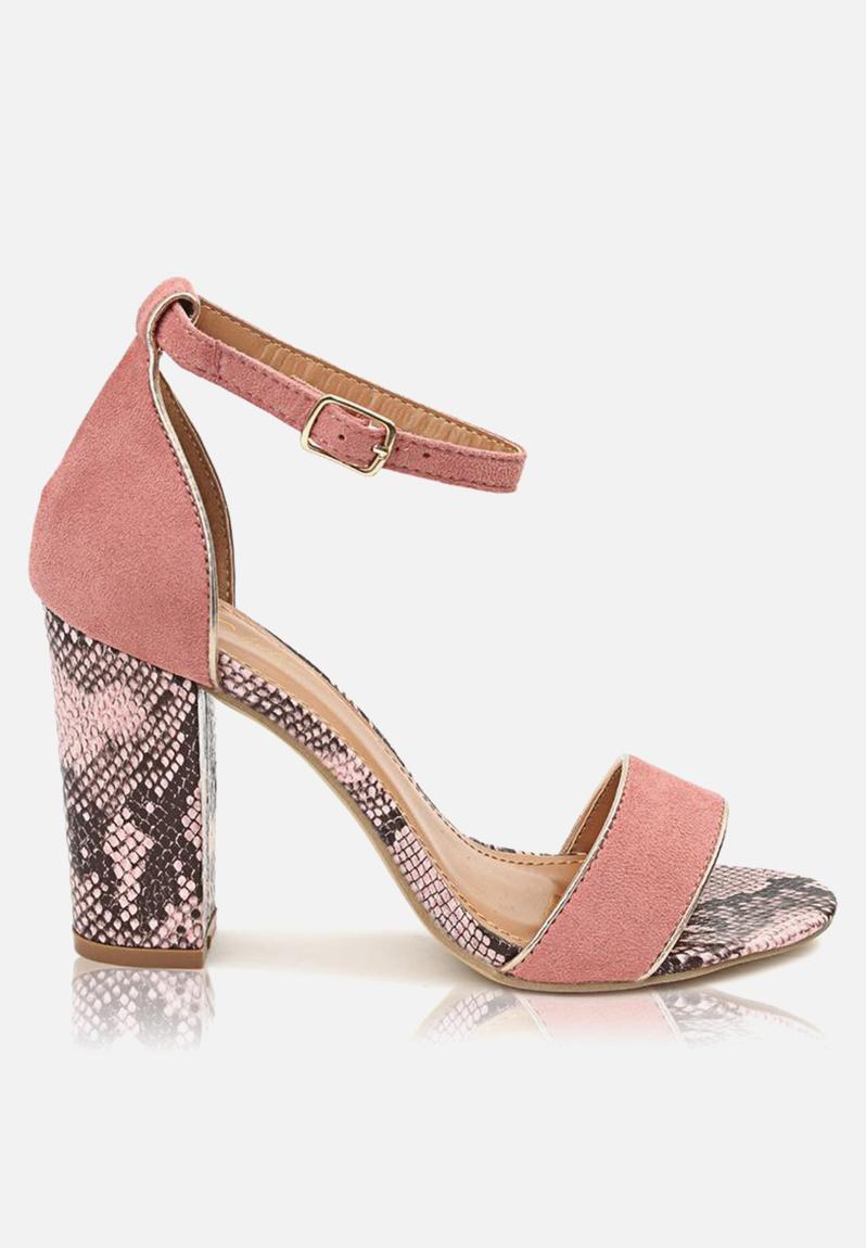 pink ankle strap heels