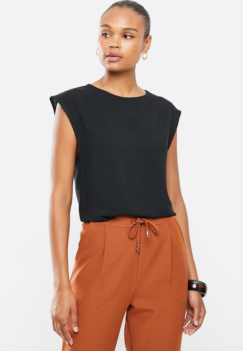 Woven basic shell blouse - black edit Blouses | Superbalist.com