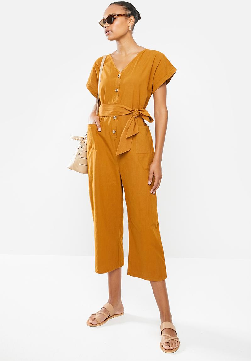 Cotton Sunny Jumpsuit - Yellow main image 1