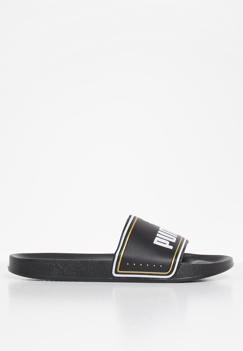 Leadcat slide - black/gold PUMA Sandals & Flip Flops | Superbalist.com