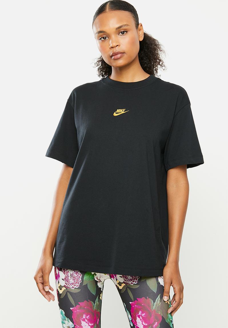 Nsw Boyfriend Short Sleeve Tee Black Nike T Shirts