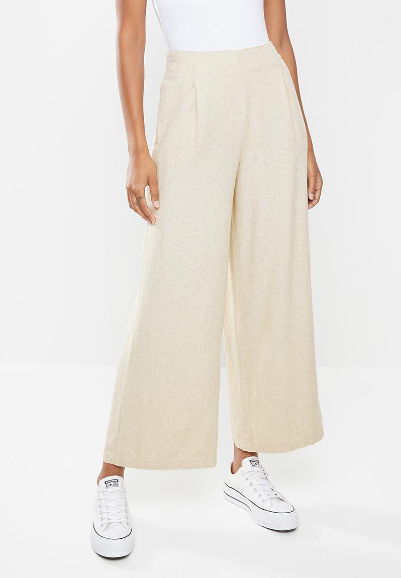 Wide leg paradise pants - latte Cotton On Trousers | Superbalist.com