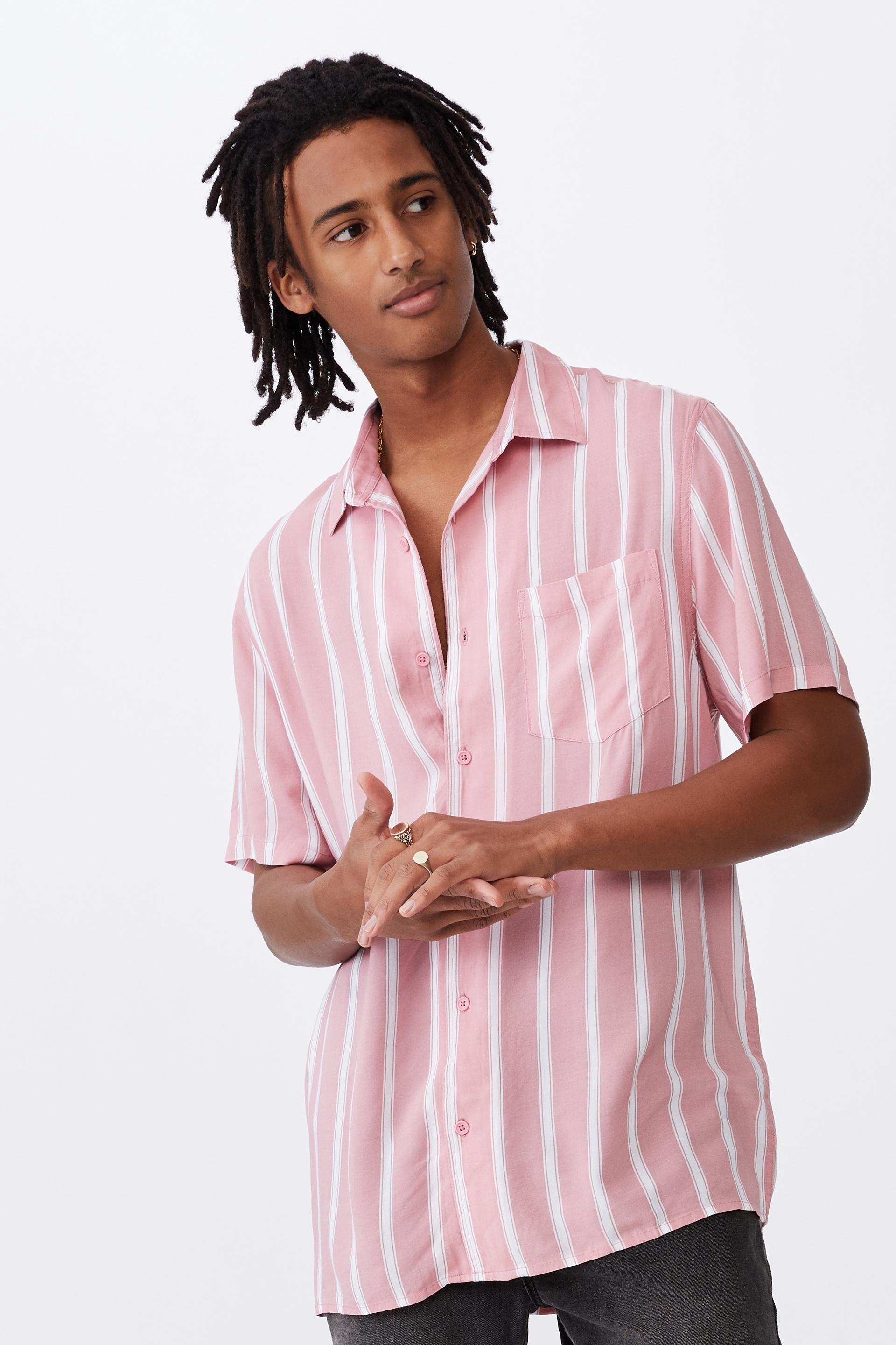 Resort shirt - pink stripe Factorie Shirts | Superbalist.com
