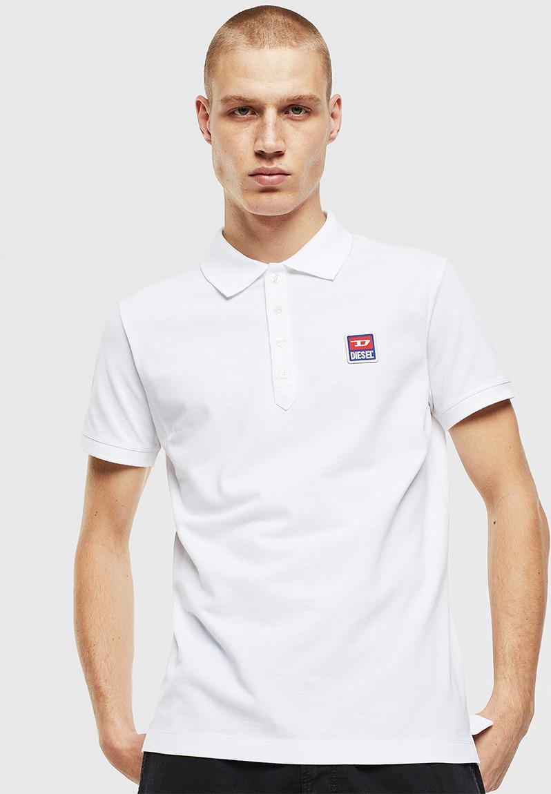 T-kal-patch polo - white Diesel T-Shirts & Vests | Superbalist.com