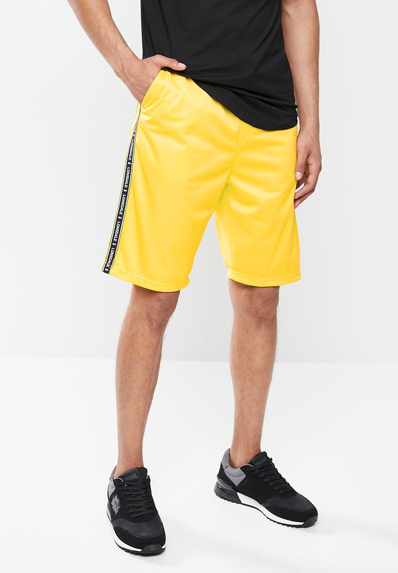 yellow jogger shorts