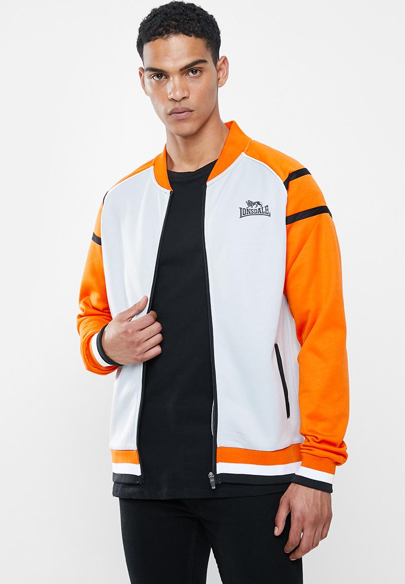 Hustle jacket - orange / grey Lonsdale Jackets | Superbalist.com