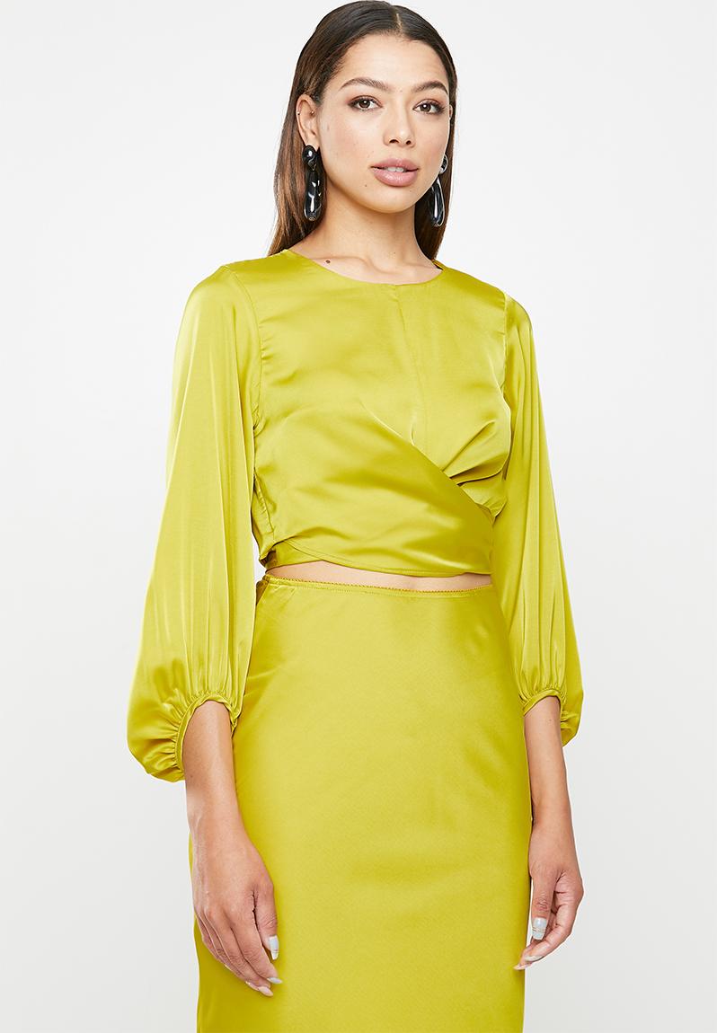 wrap front blouse h&m