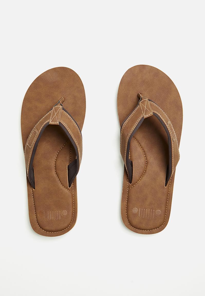 flip flop tan