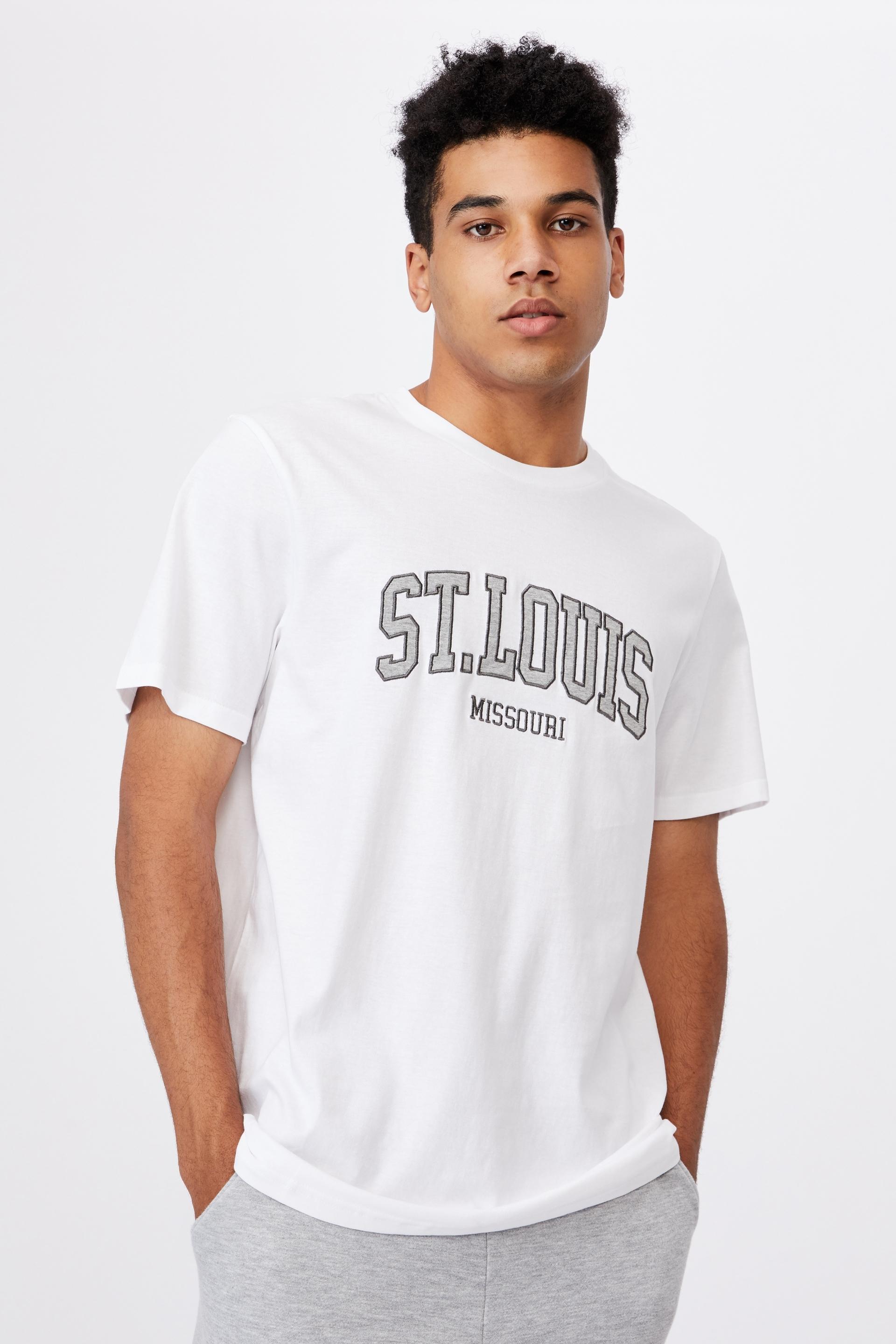 Regular graphic t shirt - white/st louis Factorie T-Shirts & Vests ...