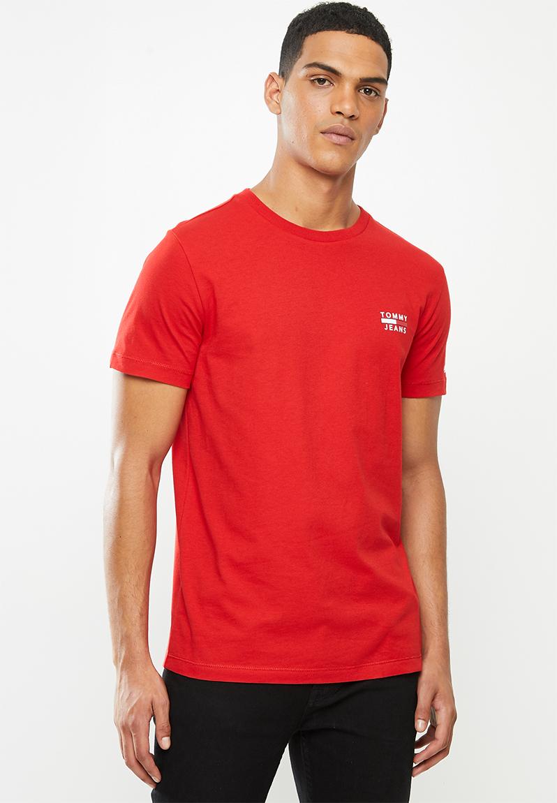 Tjm chest logo tee - red Tommy Hilfiger T-Shirts & Vests | Superbalist.com