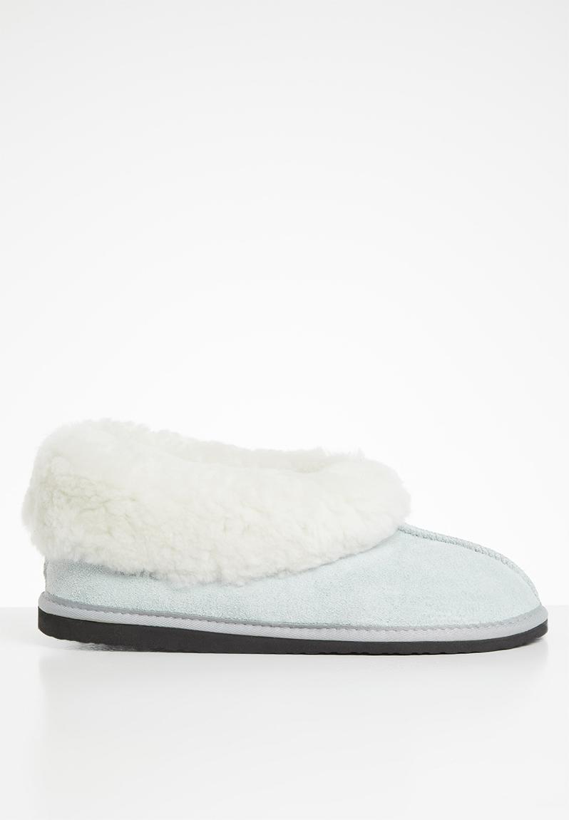 Cosy suede wool inner slipper - grey Karu Slip-ons and Loafers ...