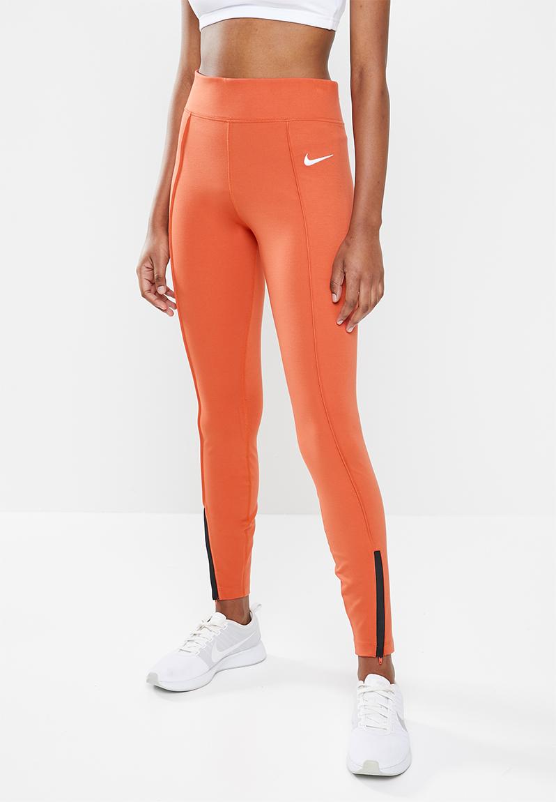 nike running leggings with ankle zip