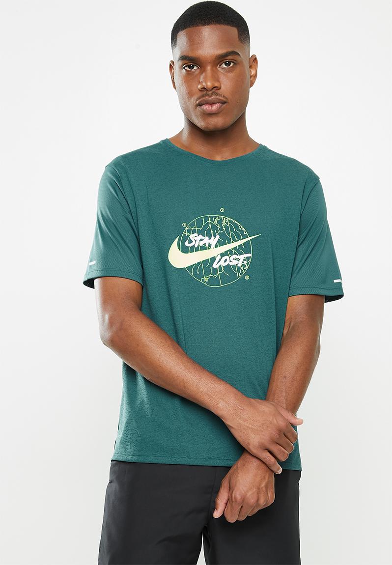 M nk df miler top wr gx - green Nike T-Shirts | Superbalist.com