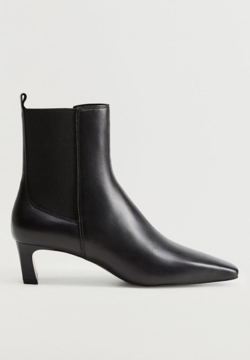 Agua leather ankle boot - black MANGO Boots | Superbalist.com