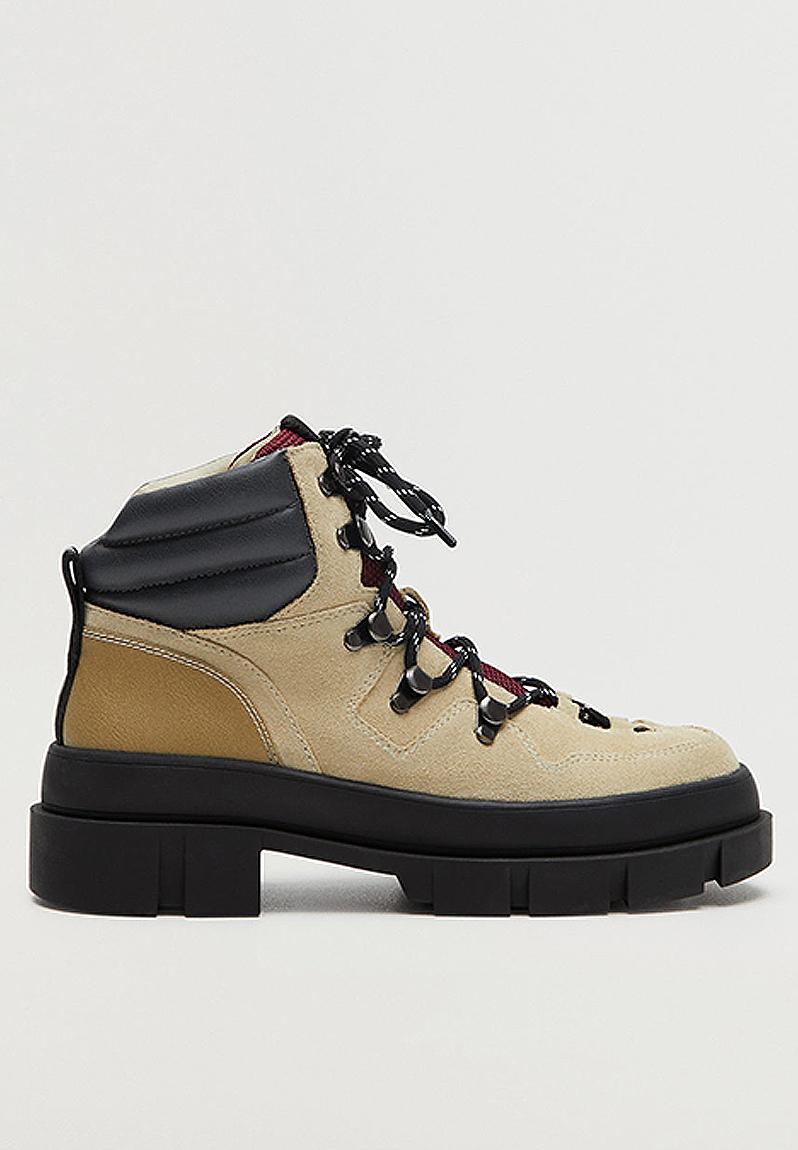 Hill leather boot - light beige MANGO Boots | Superbalist.com