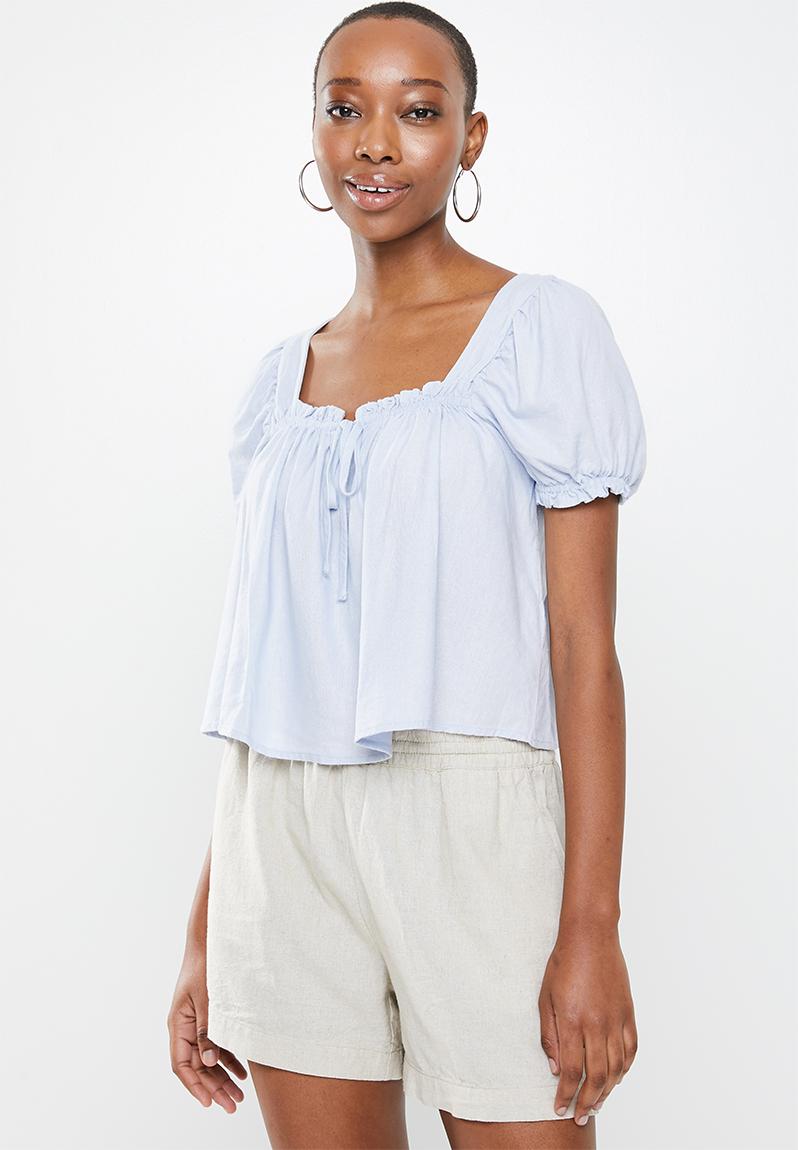 Babydoll blouse - pale blue Cotton On Blouses | Superbalist.com