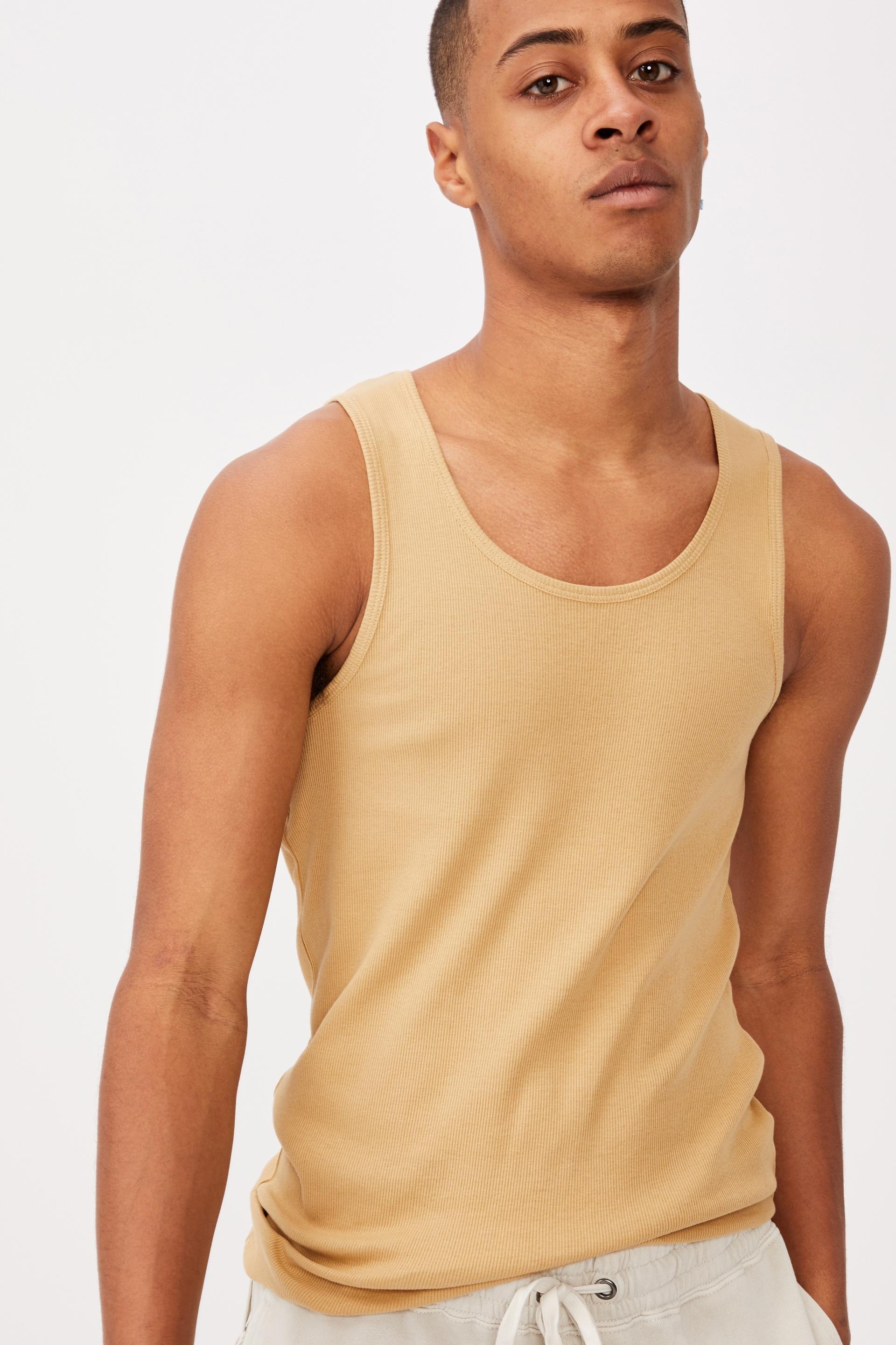 Rib tank - light camel Cotton On T-Shirts & Vests | Superbalist.com