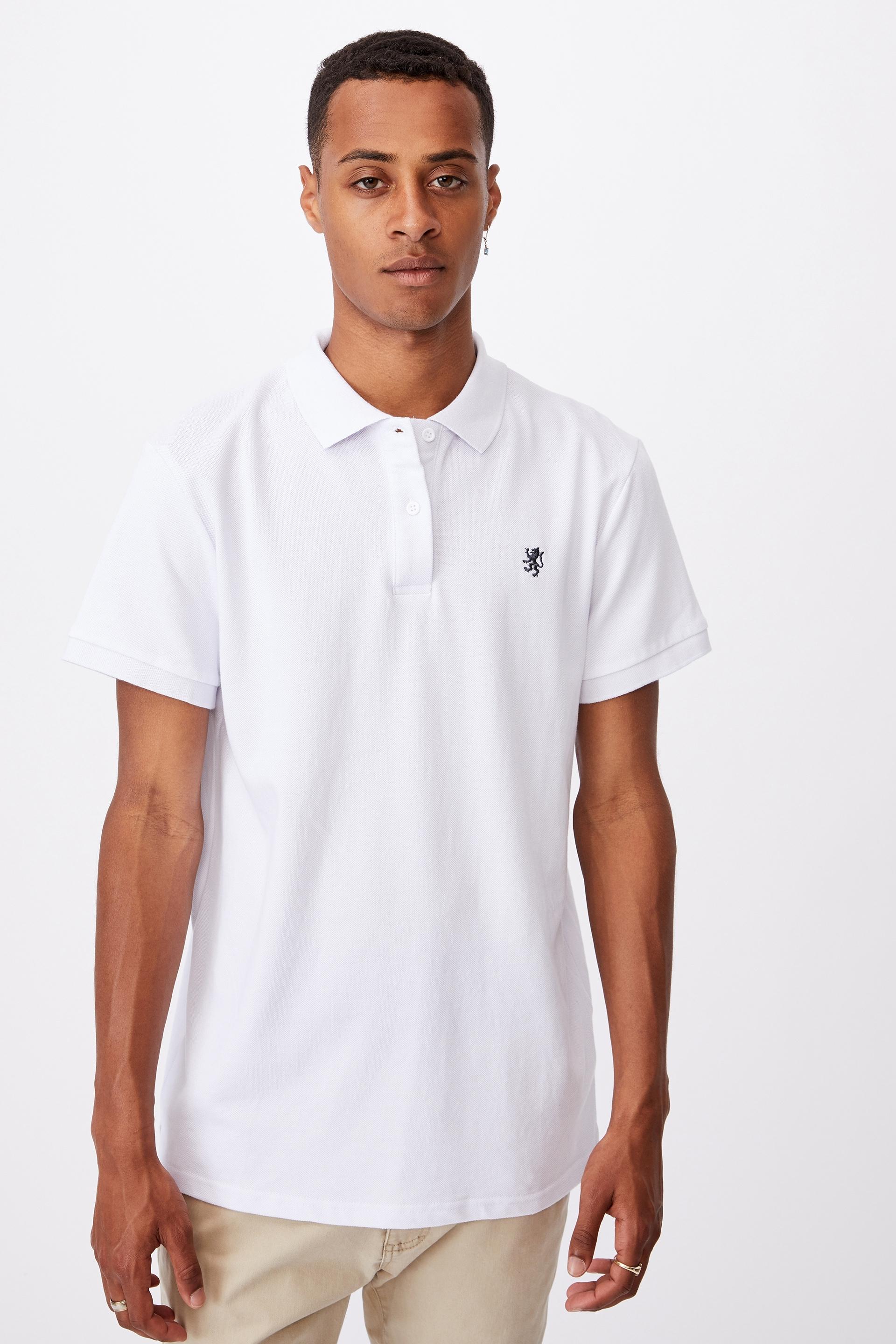 Essential short sleeve polo - white Cotton On T-Shirts & Vests ...