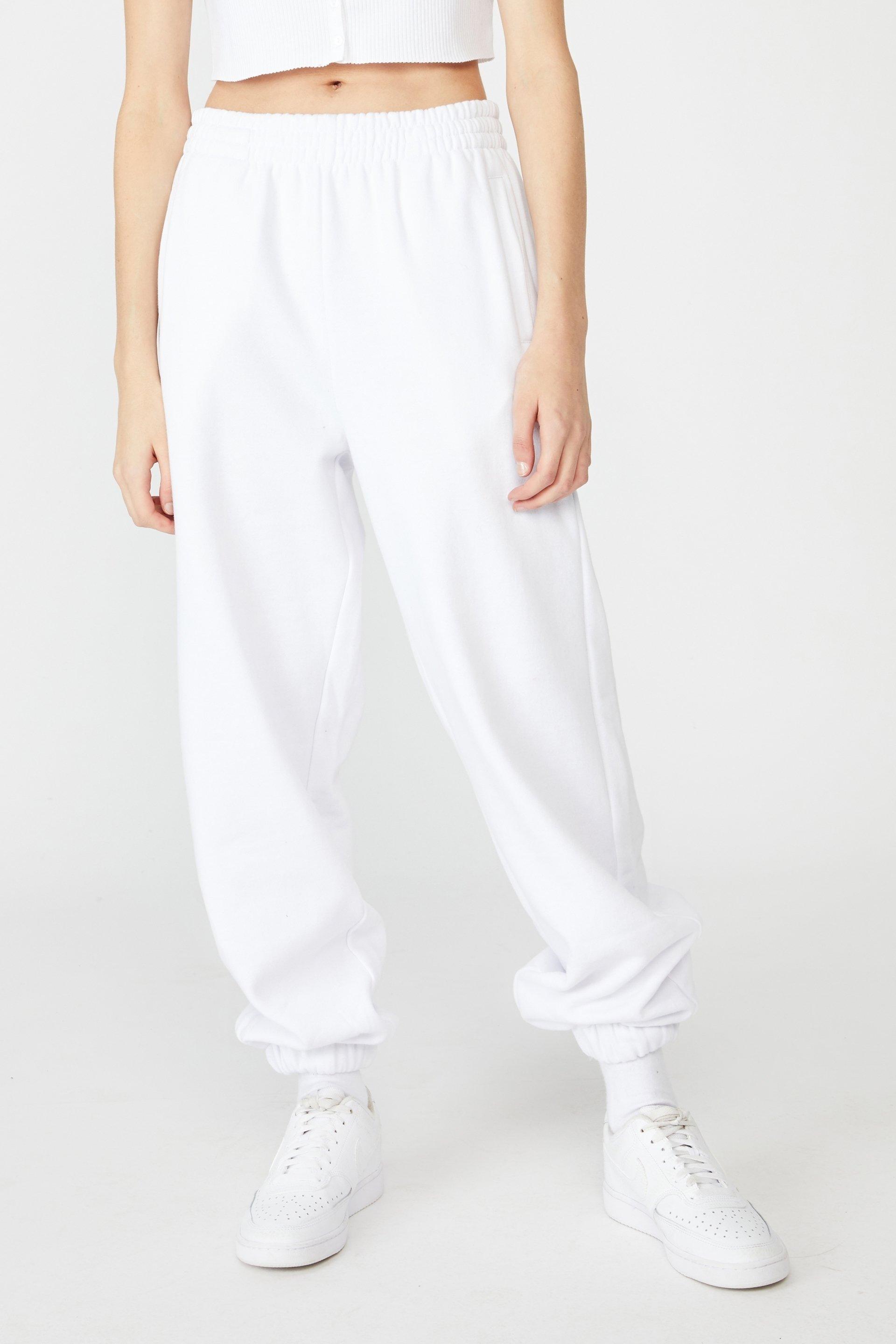 Super slouchy trackpant - white Factorie Trousers | Superbalist.com