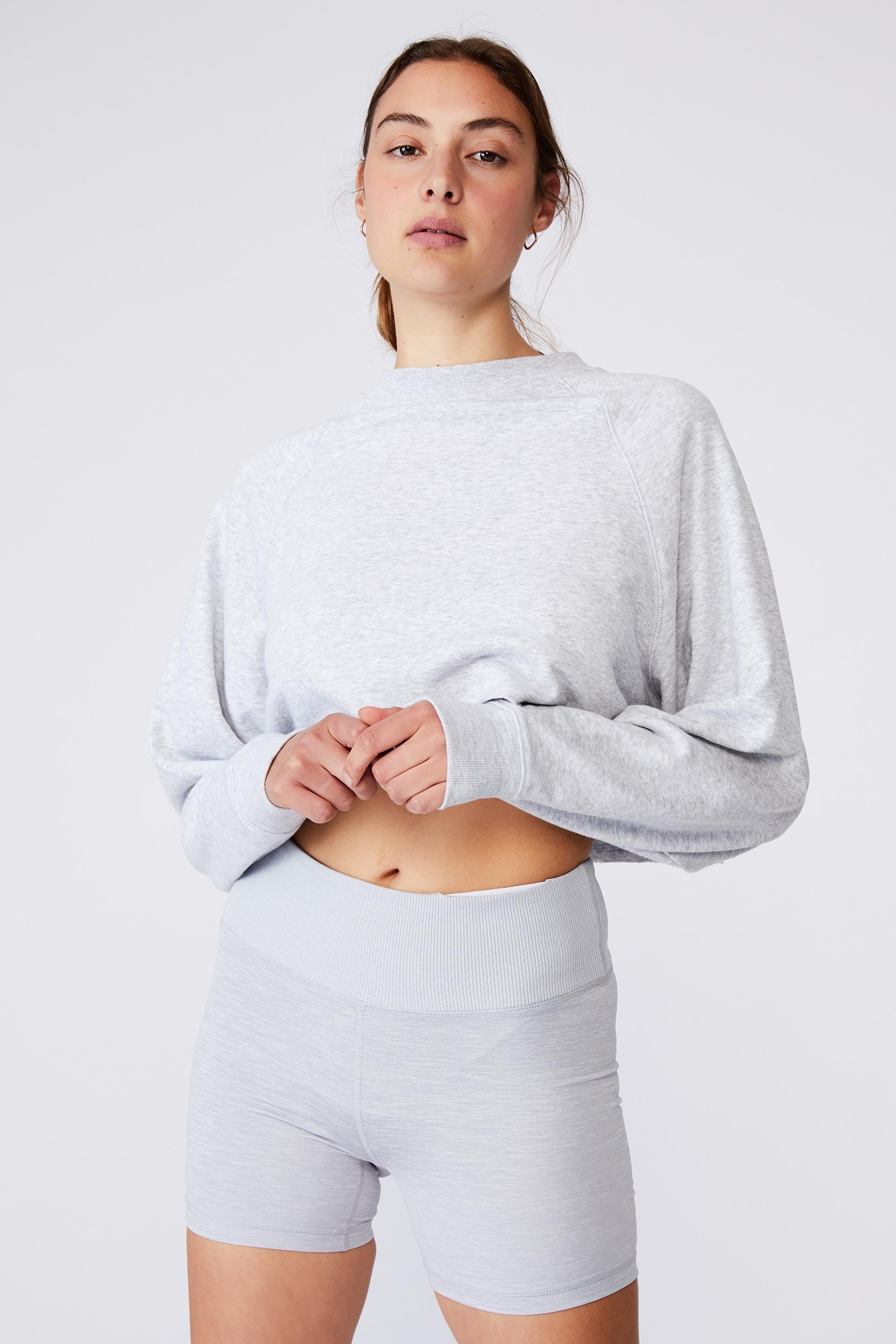 ON SALE Sahara Crop Sweater (Grey Marle)