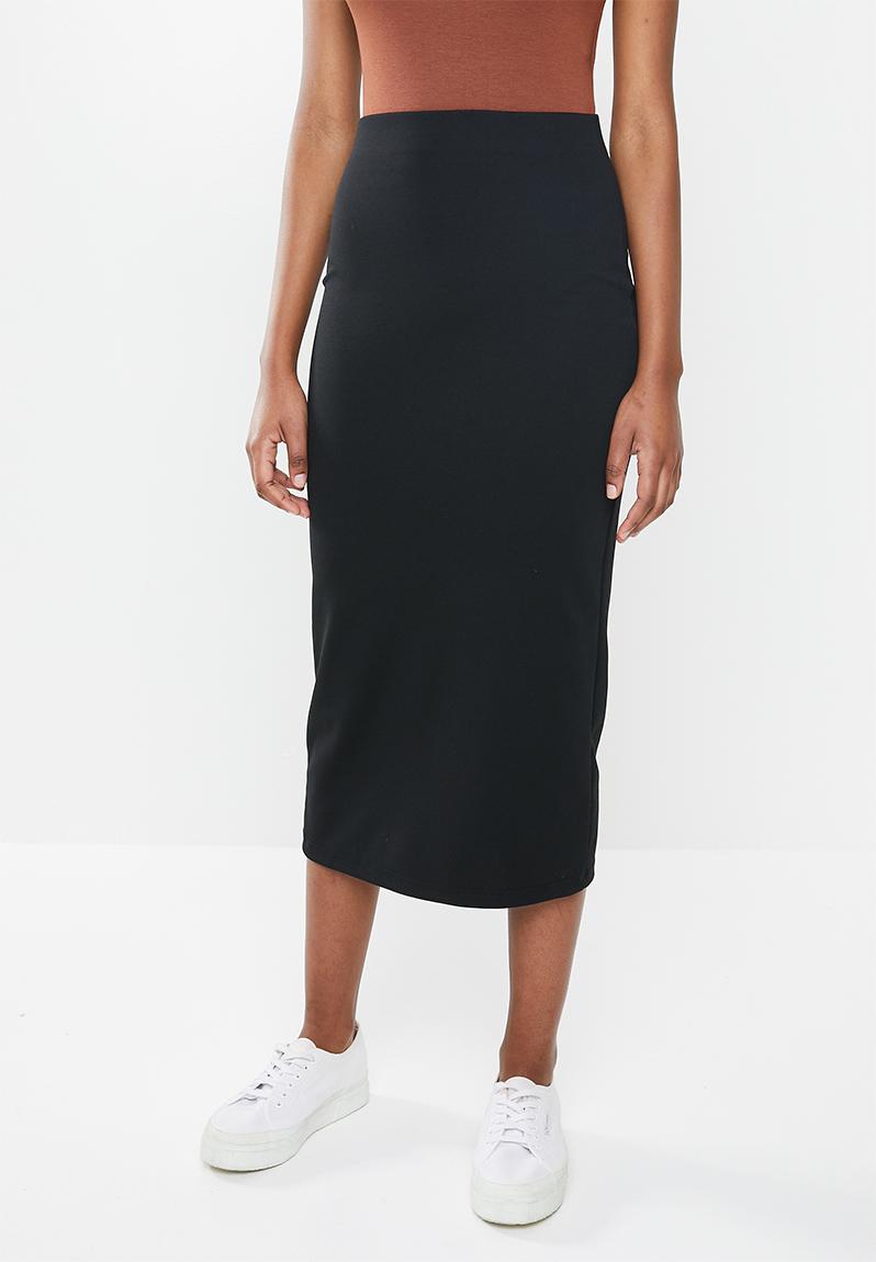 Knitted midi pencil skirt - black edit Skirts | Superbalist.com