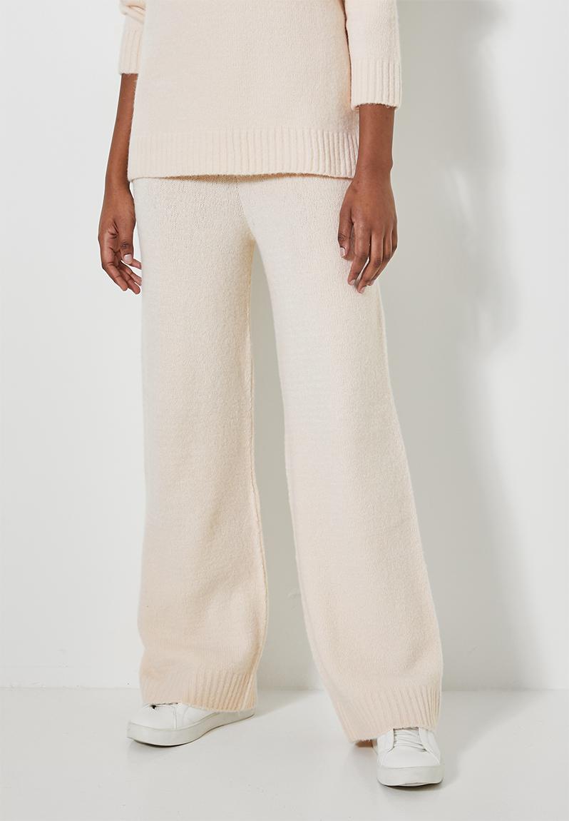 Oatmeal Wide Leg Pants Set