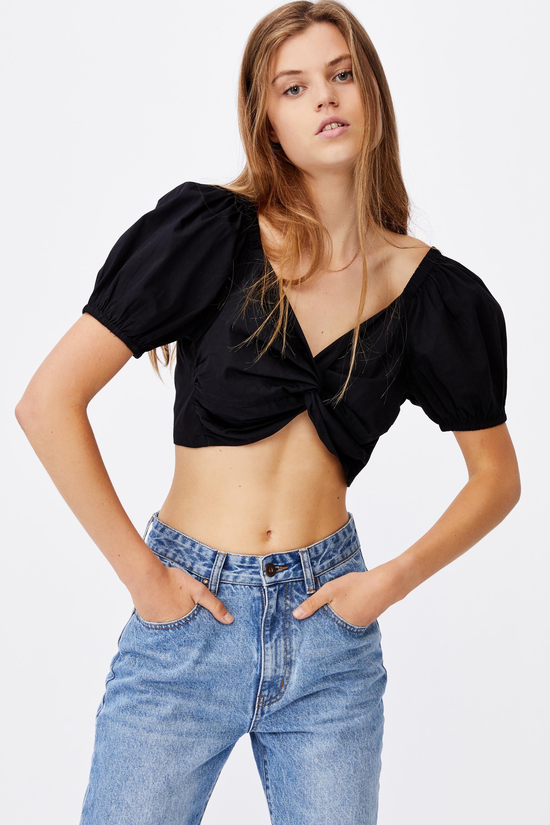 Lola twist front blouse - black Cotton On Blouses | Superbalist.com