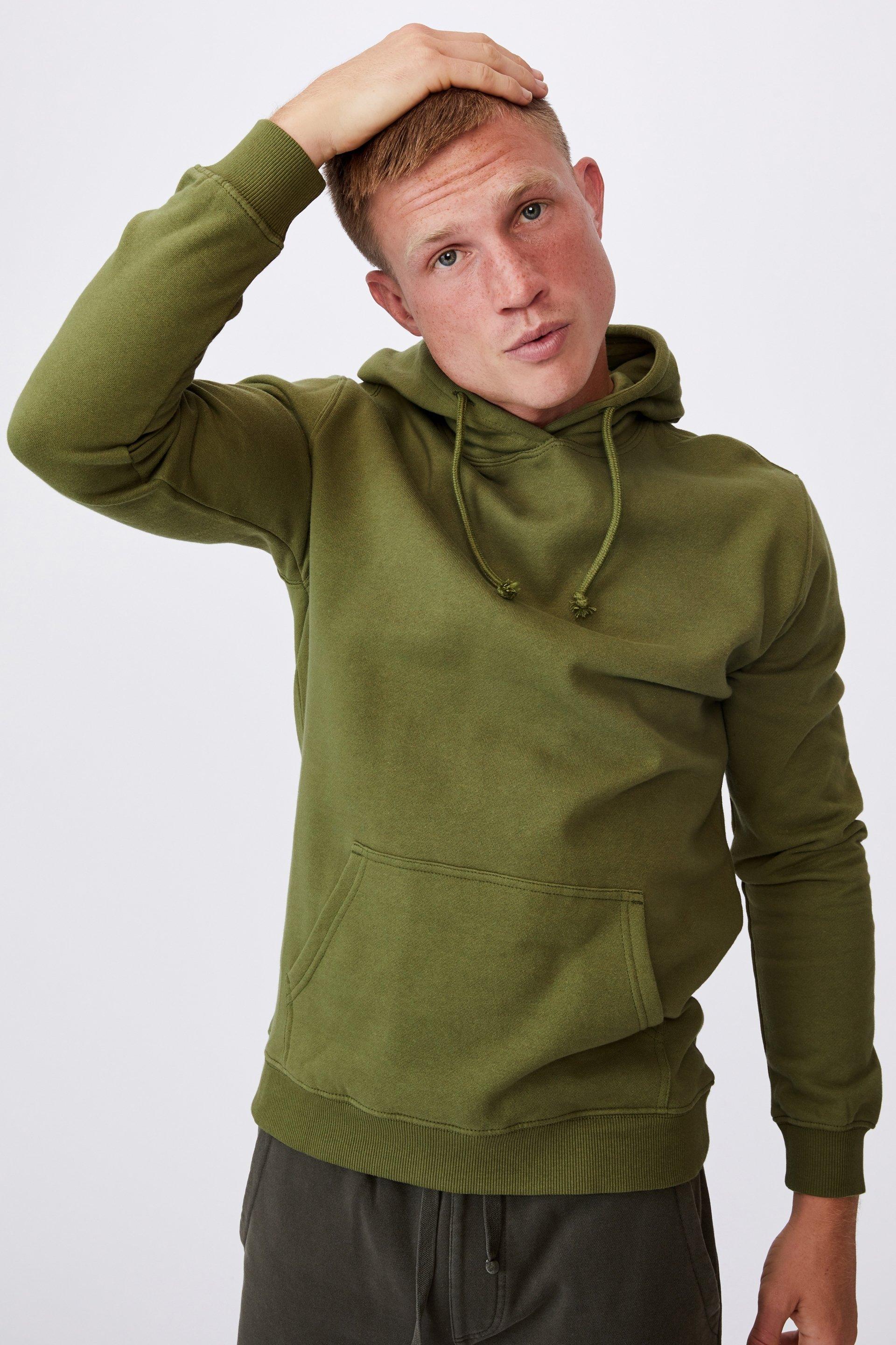 Essential fleece pullover - grass green Cotton On Hoodies & Sweats ...