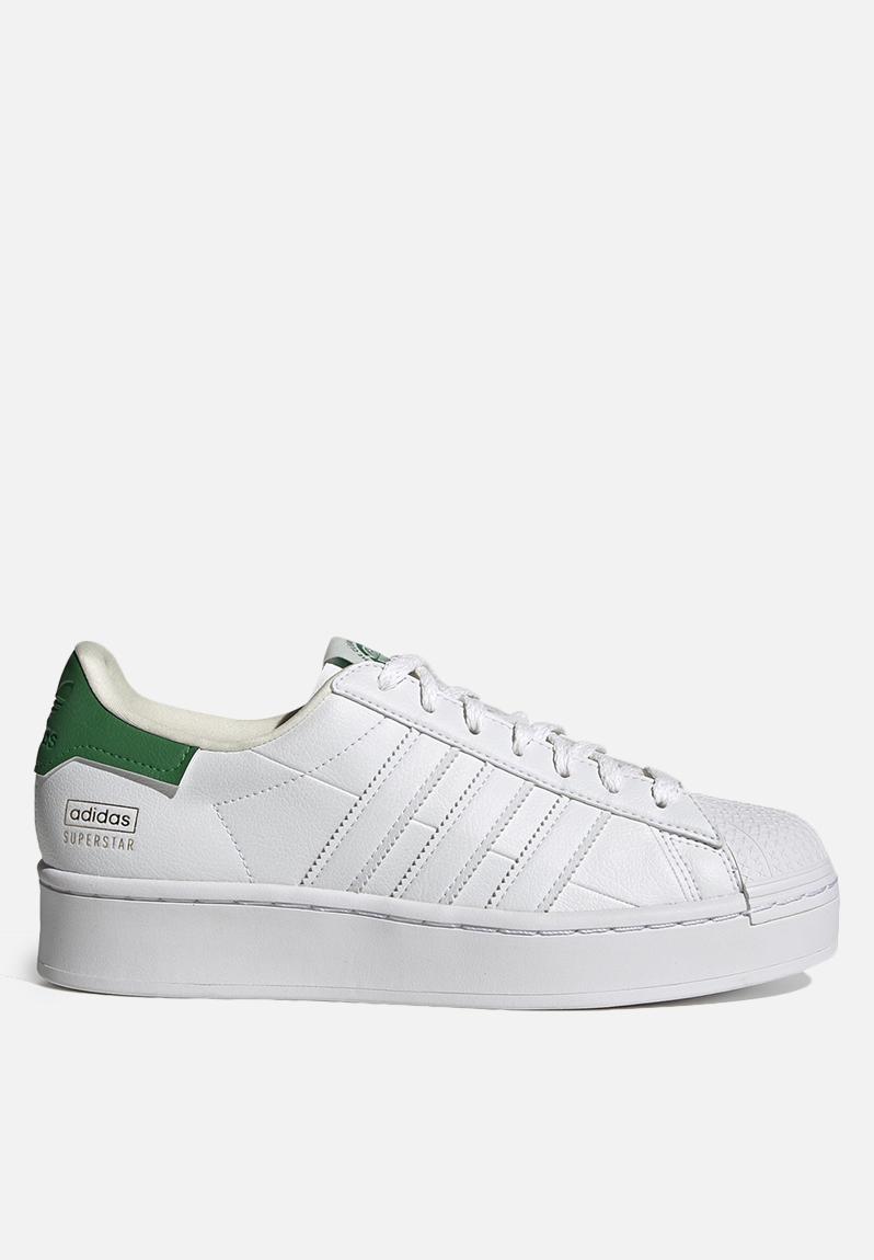 adidas superstar green and white