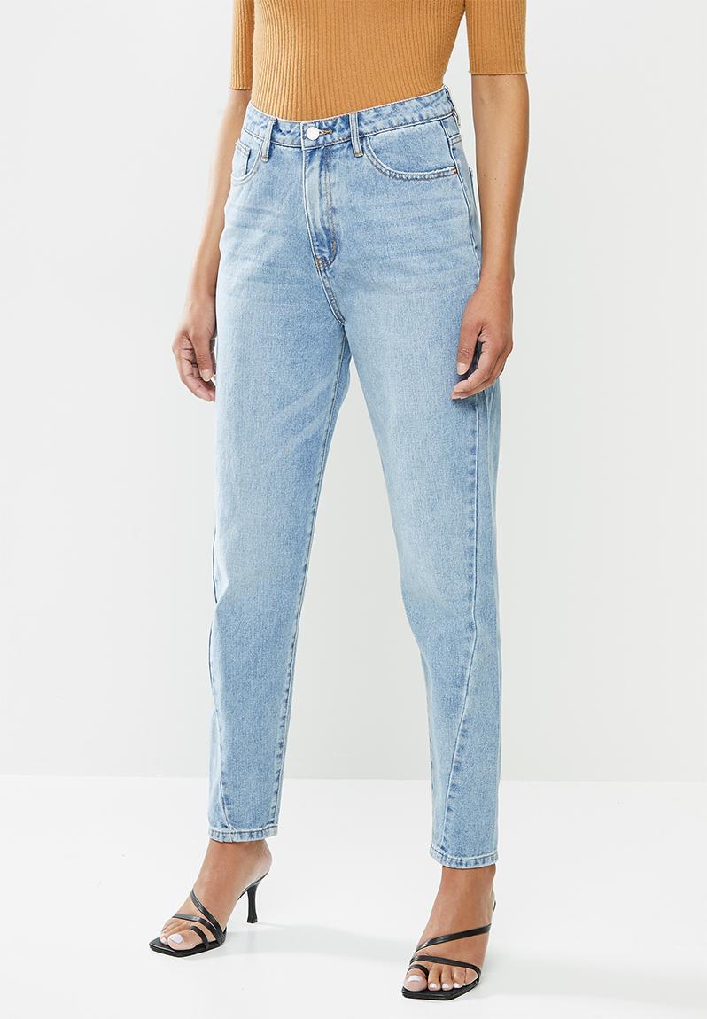 Riot twisted seam mom jean - blue Missguided Jeans | Superbalist.com