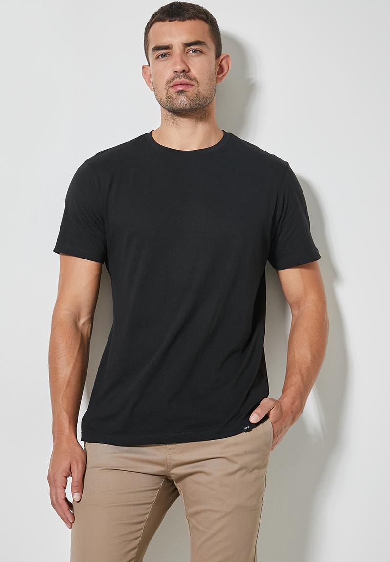 Longline curved hem tee - black 2 Superbalist T-Shirts & Vests ...
