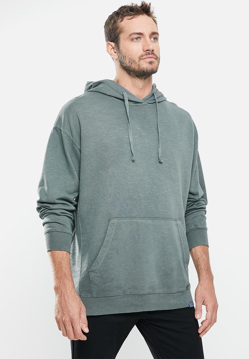 Pigment dyed oversized pullover - slate stone Cotton On Hoodies ...