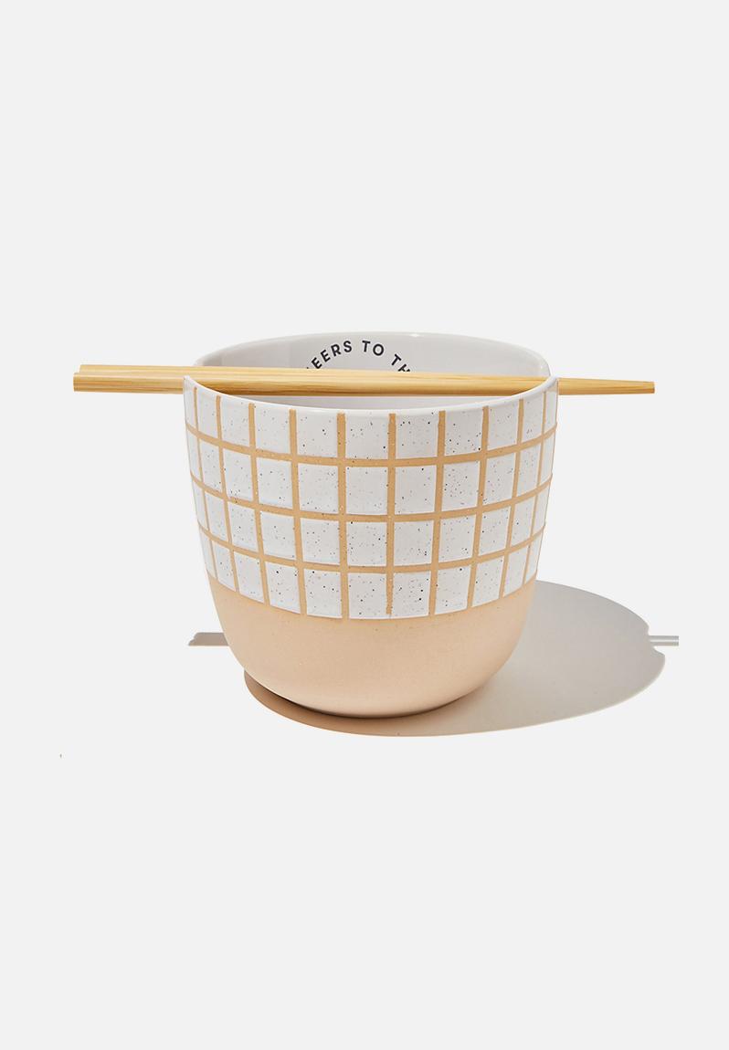 Feed me bowl-white grid Typo Dining & Serveware | Superbalist.com