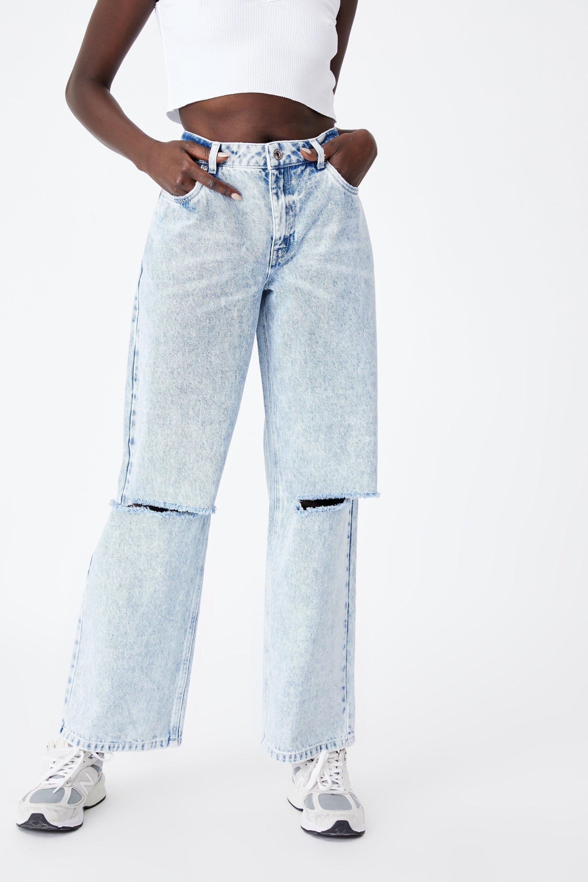 low waisted baggy jeans womens