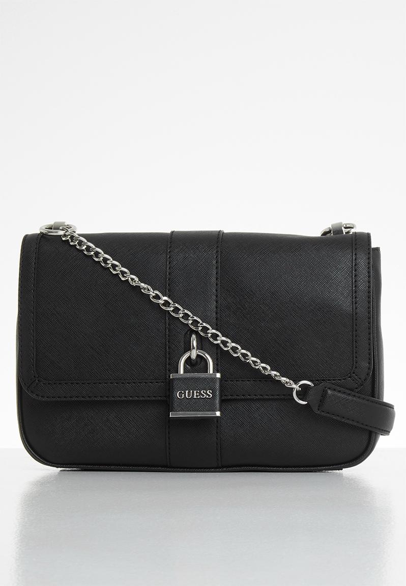 Larsa crossbody flap - black GUESS Bags & Purses | Superbalist.com