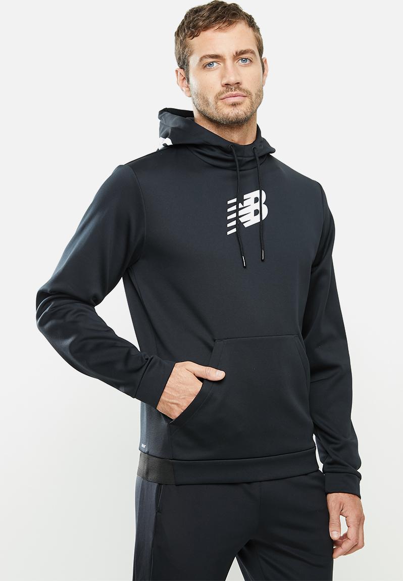 Tenacity fleece hoodie print - black/white New Balance Hoodies, Sweats ...