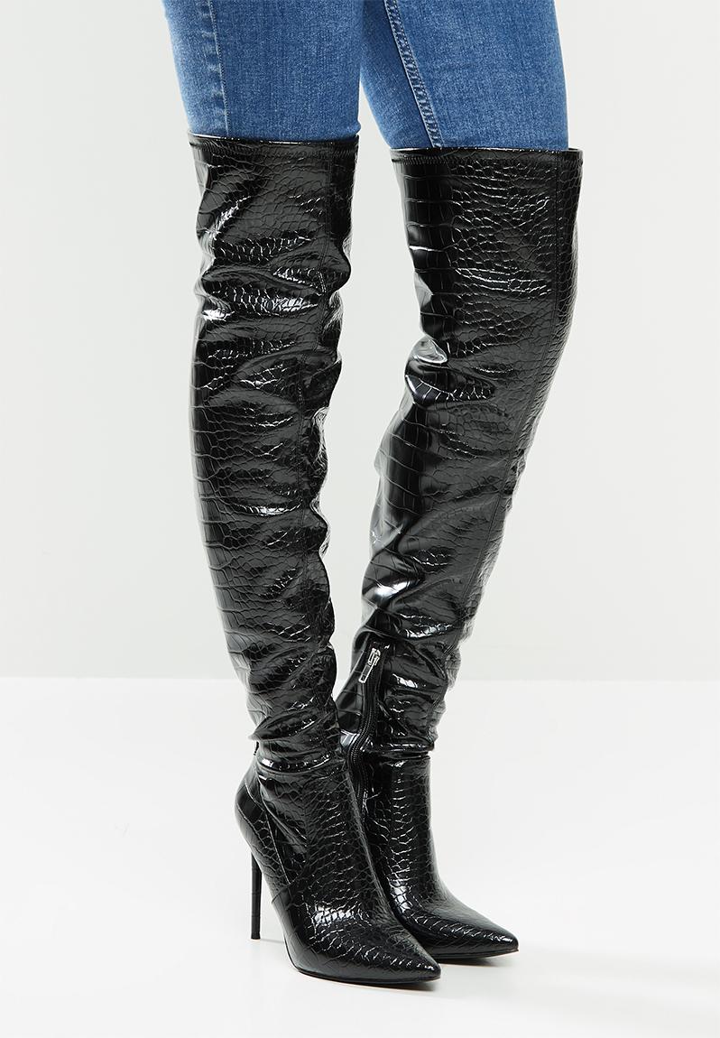 over the knee croc boots