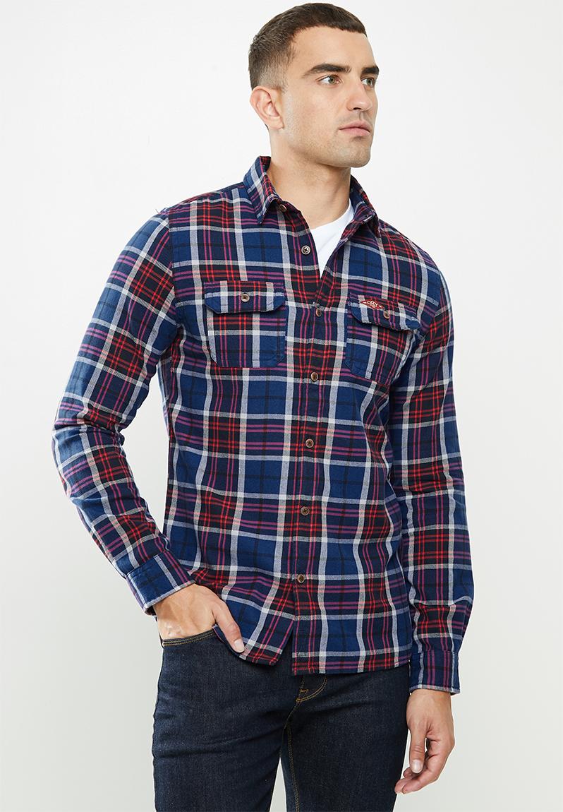 Classic lumberjack shirt - blue red check Superdry. Shirts ...