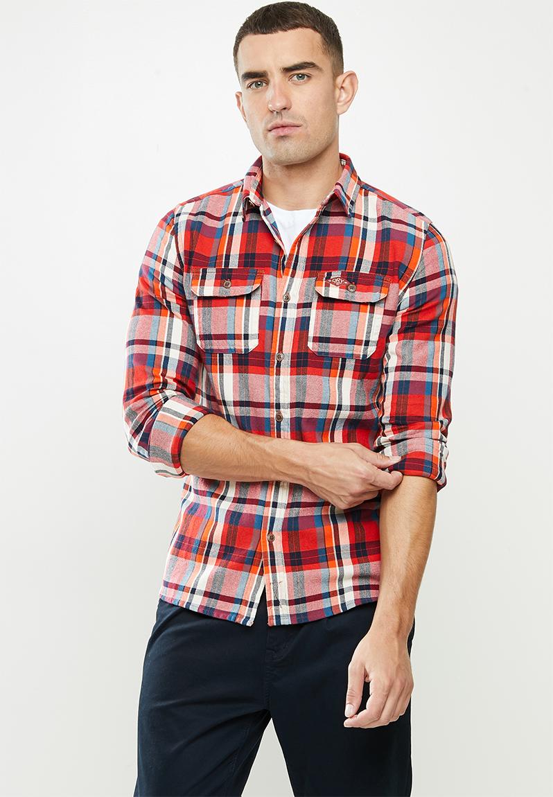 Classic lumberjack shirt - blood orange check Superdry. Shirts ...