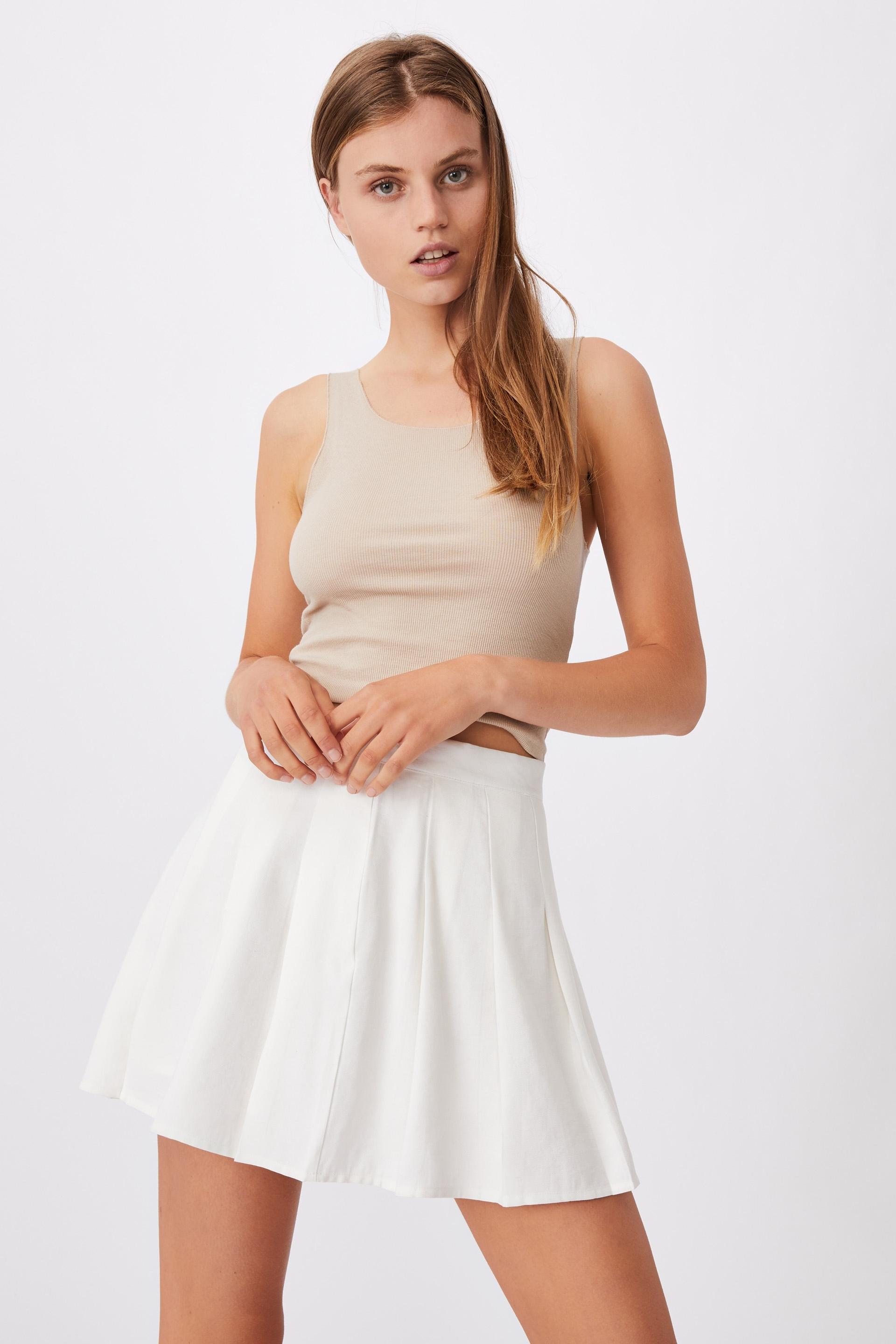 Pleated tennis mini skirt - white Cotton On Skirts | Superbalist.com