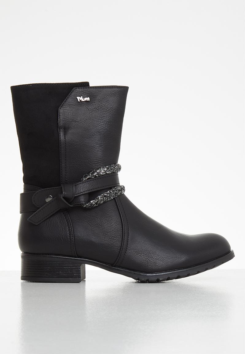 Olivi mid calf boot - black Plum Boots | Superbalist.com