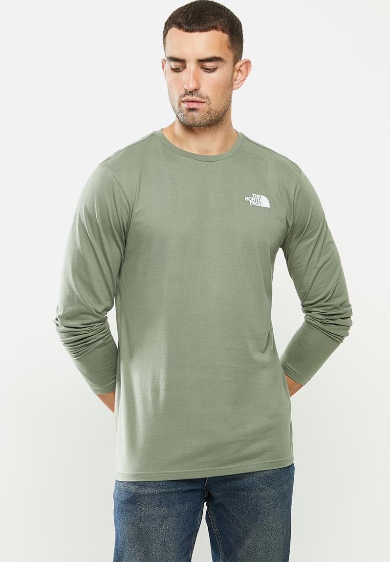 Long sleeve easy tee - agave green The North Face T-Shirts ...