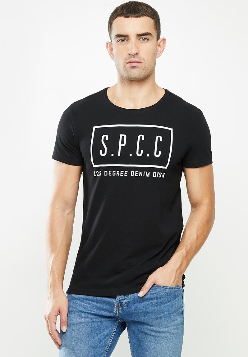 Abram straight hem tee - black S.P.C.C. T-Shirts & Vests | Superbalist.com