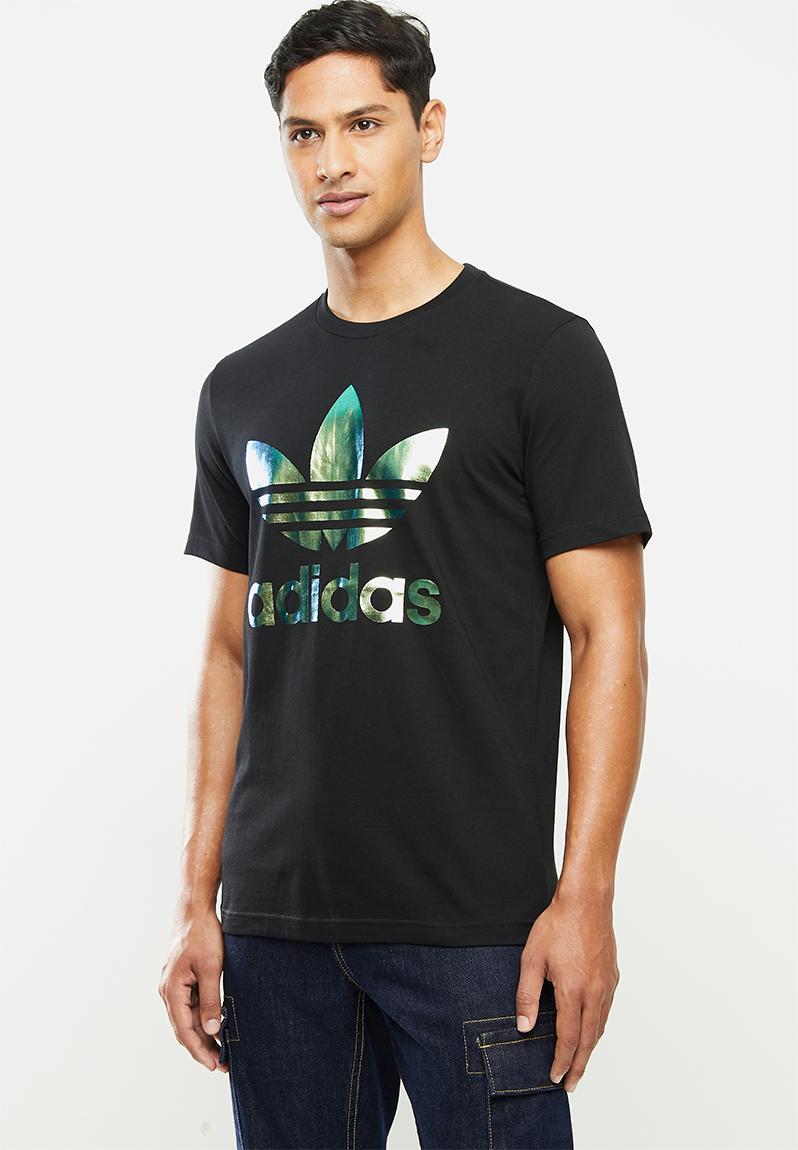 Trefoil holo T-shirt - black adidas Originals T-Shirts | Superbalist.com