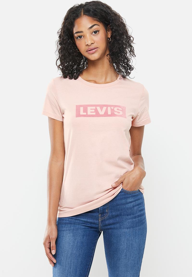 The perfect tee box tab t3 - pink Levi’s® T-Shirts, Vests & Camis ...