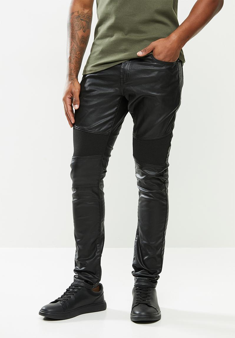 Denim jean coated biker fashion - black Cutty Jeans | Superbalist.com