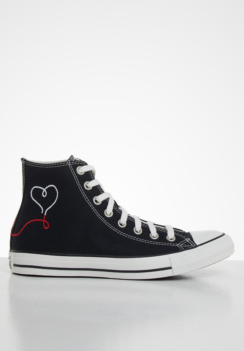 Chuck Taylor All Star Hi - black/vintage white/egret love thread Converse Sneakers | Superbalist.com